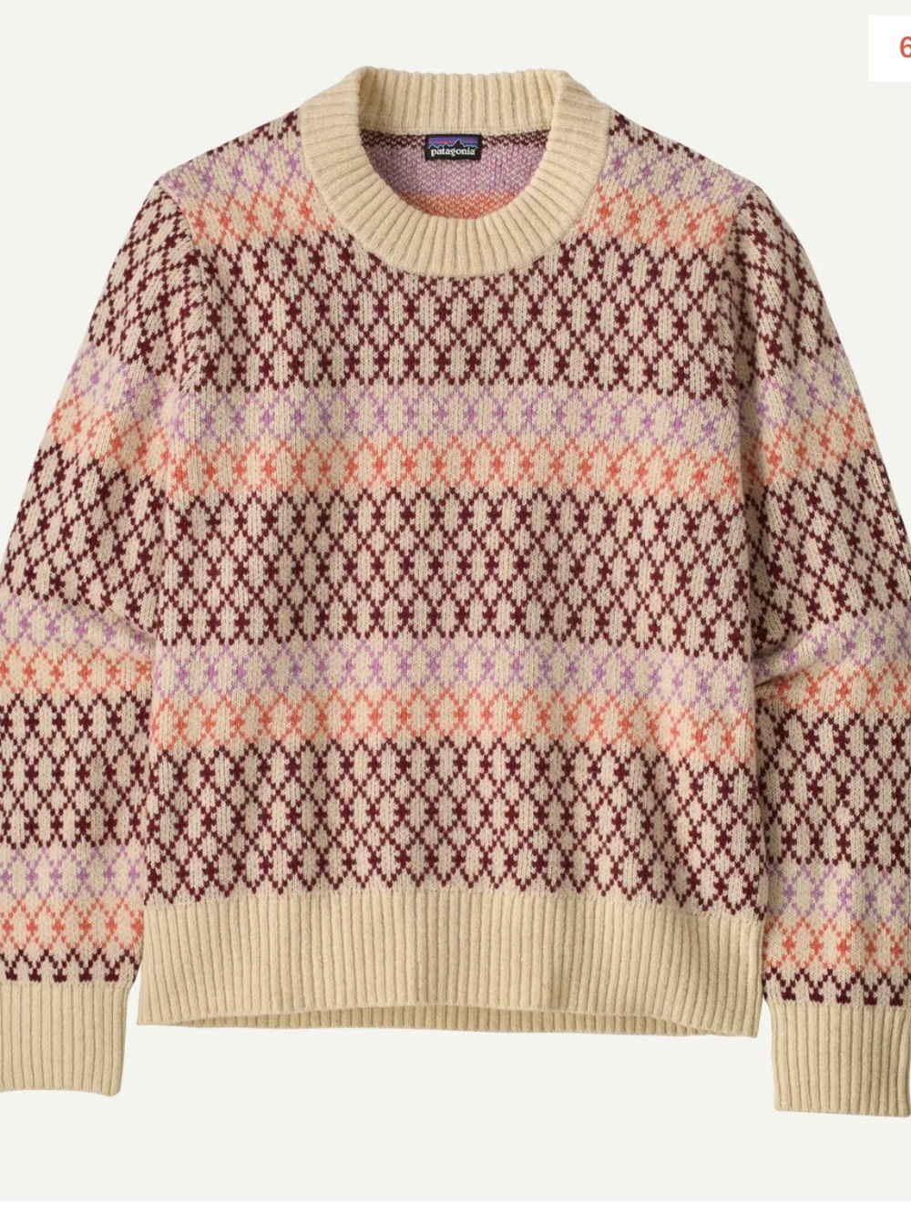 NEW⭐️Patagonia recycled wool blend crewneck sweater starlight dark natural  $149